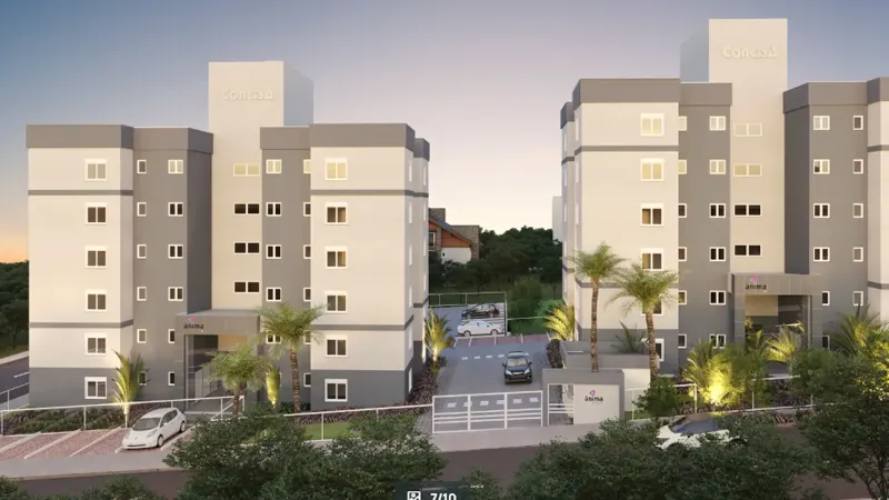 Fachada do Residencial Ânima em Ivoti, Construtora Concisa