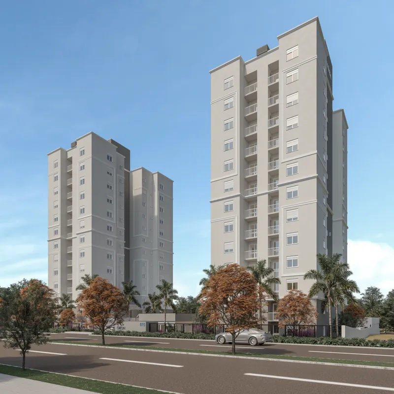 Fachada do Residencial Órion em Campo Bom, Construtora Concisa
