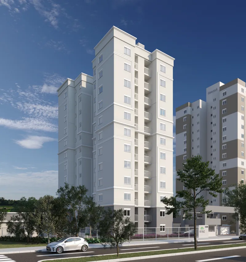 Fachada do Residencial Vivaz em Novo Hamburgo, Construtora Concisa