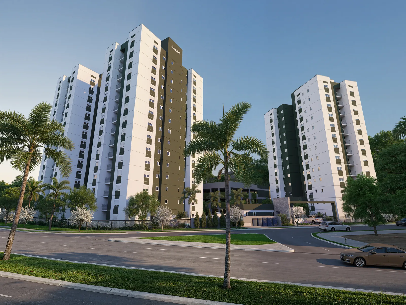 Torres do Residencial Serena em Campo Bom RS, apartamentos na planta da Construtora Concisa