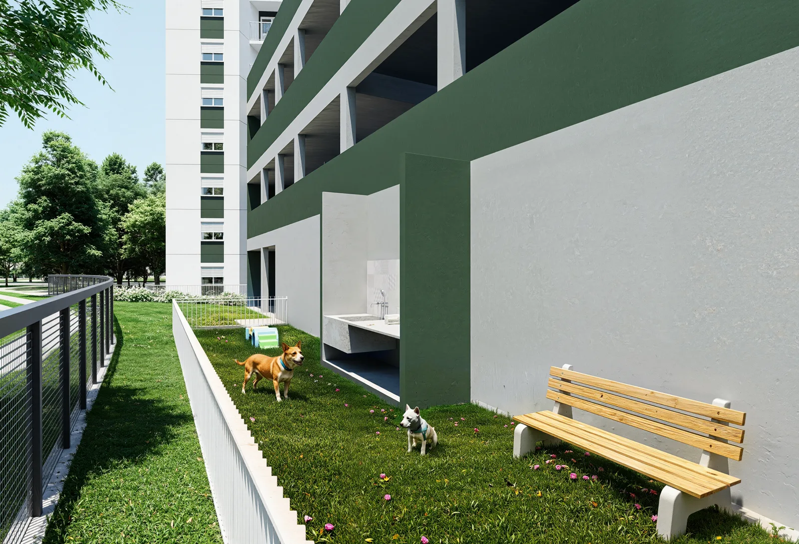 Pet place com pet wash do Residencial Serena em Campo Bom